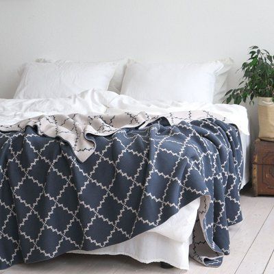 Плед 150x200 La Modno Diamond Blueberry-Beige 200178 фото