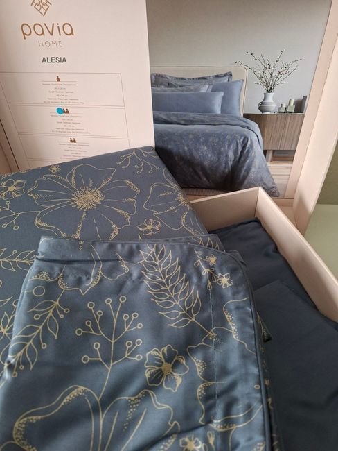 Постільна білизна євро Pavia Alesia 200x220, сатин 100% бавовна 402491 фото
