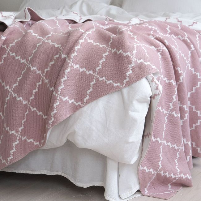 Плед 150x200 La Modno Diamond Rose-Ecru   200260 фото