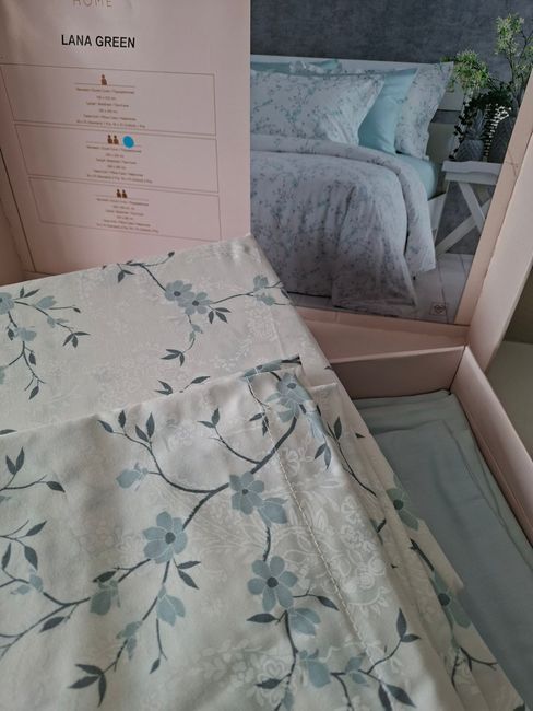Постільна білизна євро Pavia Lana Yesil 200x220 сатин 100% бавовна 402493 фото