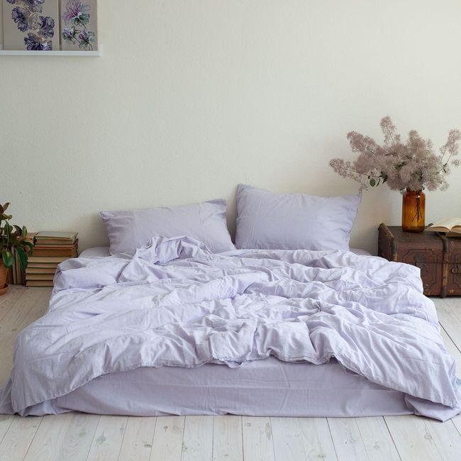 Комплект постільної білизни 160х220 LA MODNO STONEWASHED ELEGANT LAVENDER  200355 фото