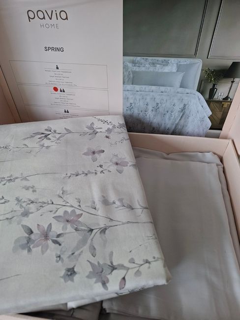 Постільна білизна євро Pavia Spring 200x220 сатин 100% бавовна 402501 фото