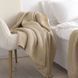 Вовняний плед 150x200 La Modno WoolCotton Balance Champagne Beige бежевий 200429 фото 3