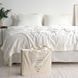 Постільна білизна євро жакардова La Modno Jacquard Stonewashed Milk 200x220 200431 фото 7