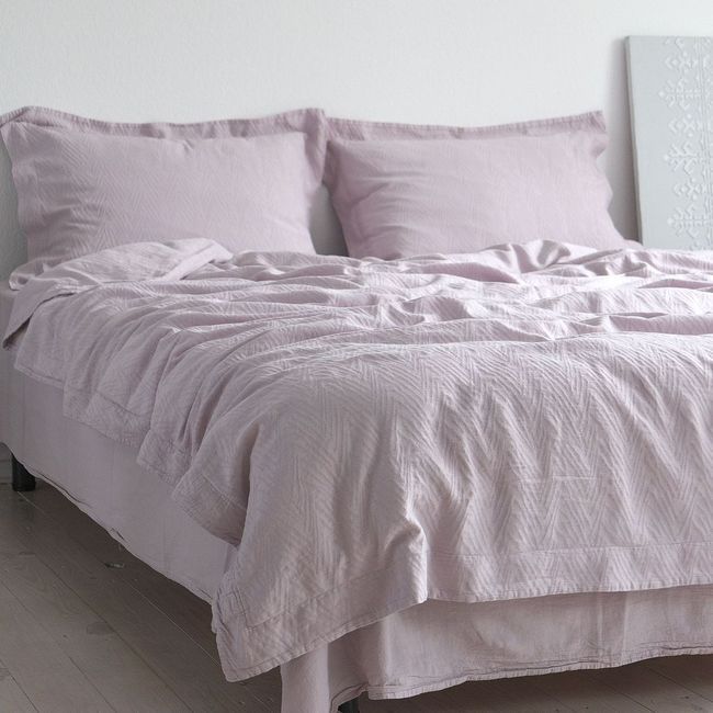 Постільна білизна євро жакардова La Modno Jacquard Stonewashed Lilac Marble 200x220 200434 фото