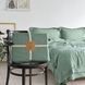 Постільна білизна євро жакардова La Modno Jacquard Stonewashed Sage Green 200x220 200435 фото 8