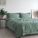 Постільна білизна євро жакардова La Modno Jacquard Stonewashed Sage Green 200x220 200435 фото 2