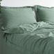 Постільна білизна євро жакардова La Modno Jacquard Stonewashed Sage Green 200x220 200435 фото 4