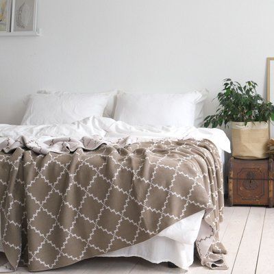 Плед 150x200 La Modno Diamond Dark Beige-Beige  200177 фото