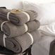 Вовняний плед 130x170 La Modno WoolCotton Balance Mink коричневий 200419 фото 5