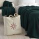Вовняний плед 130x170 La Modno WoolCotton Balance Emerald зелений 200425 фото 3